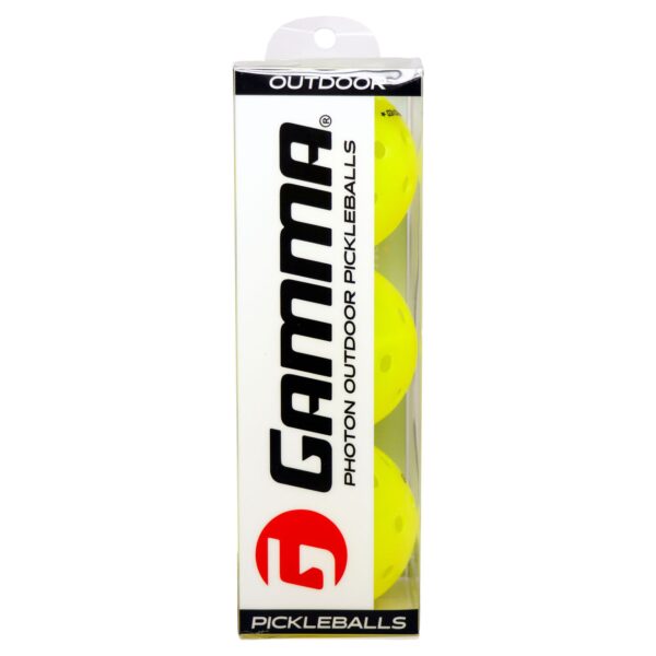 GAMMA Photon Outdoor Pickleball Balls 3 Pack - Image 2